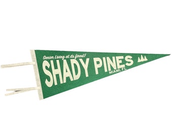 Shady Pines Pennant | Felt Pennant | Wall Hanging | Home Decor