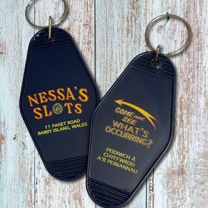 Nessa&#39;s Slots Key Tag, inspired by Gavin & Stacey