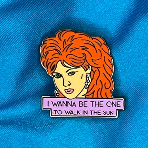 Cyndi Lauper Inspired Enamel Pin | Girls Just Wanna Have Fun