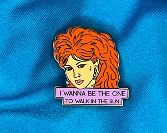 Cyndi Lauper Inspired Enamel Pin | Girls Just Wanna Have Fun