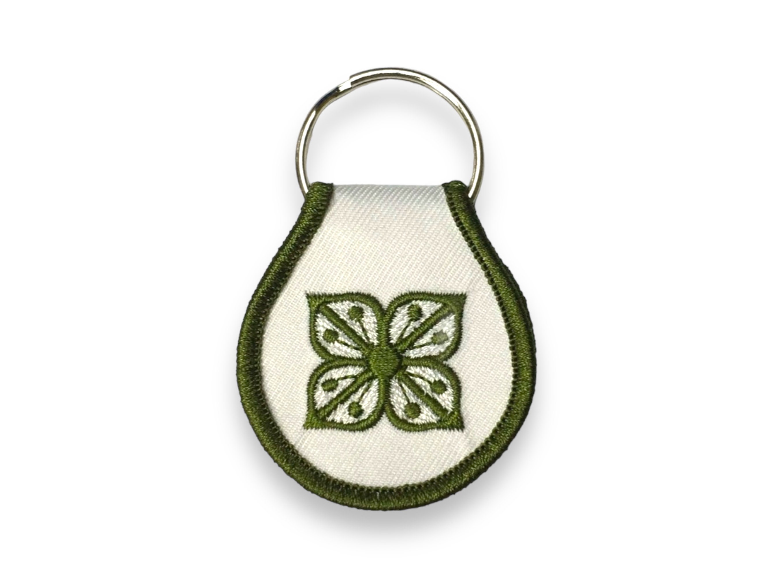 Autumn Floral Verde Patch Keychain