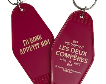 Les Deux Compères Key Tag | Emily in Paris Inpired | Ringarde