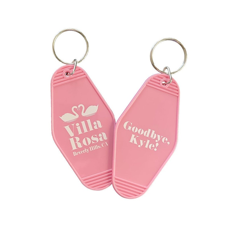 Villa Rosa Key Tag RHOBH Inspired Housewives Motel Key Tag image 1