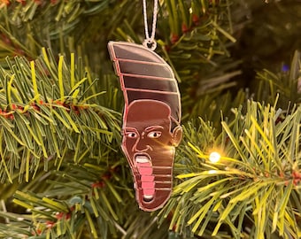 Grace Jones Hard Enamel Christmas Ornament