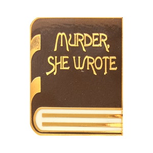 Enamel pin inspired by Murder She Wrote | Enamel Pin | Pins | Lapel Pins | Pin | Pin Badge | Enamel Pin Badge | Angela Lansbury