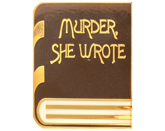 Enamel pin inspired by Murder She Wrote | Enamel Pin | Pins | Lapel Pins | Pin | Pin Badge | Enamel Pin Badge | Angela Lansbury