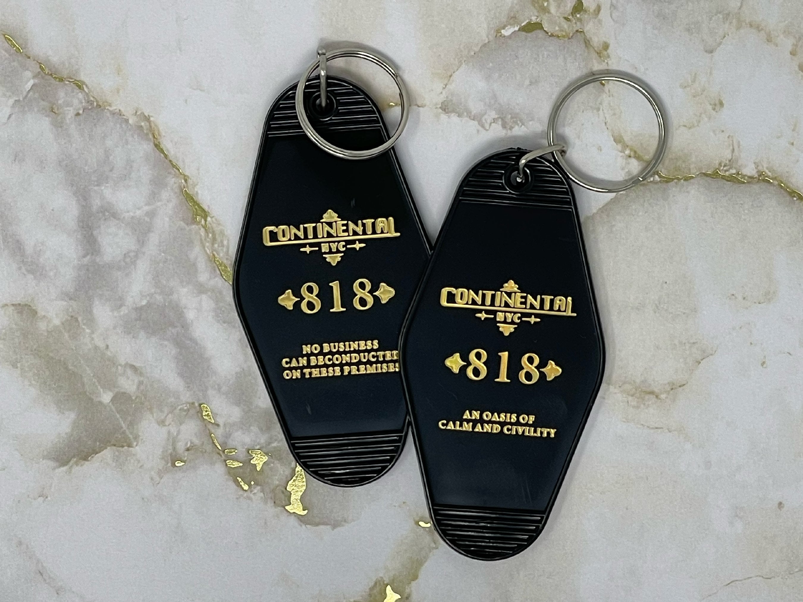 Continental Inspired Key Tag | Room 818 Key Tag - Etsy