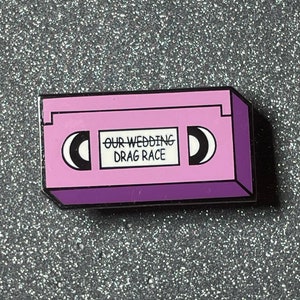Drag Race VHS Tape Enamel Pin | Drag Race Pin