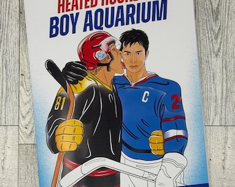 Heated Hockey at the Boy Aquarium Coloring Book | Hockey Romance Fan Gift