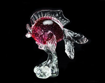 Murano Bullicante Fish Sculpture