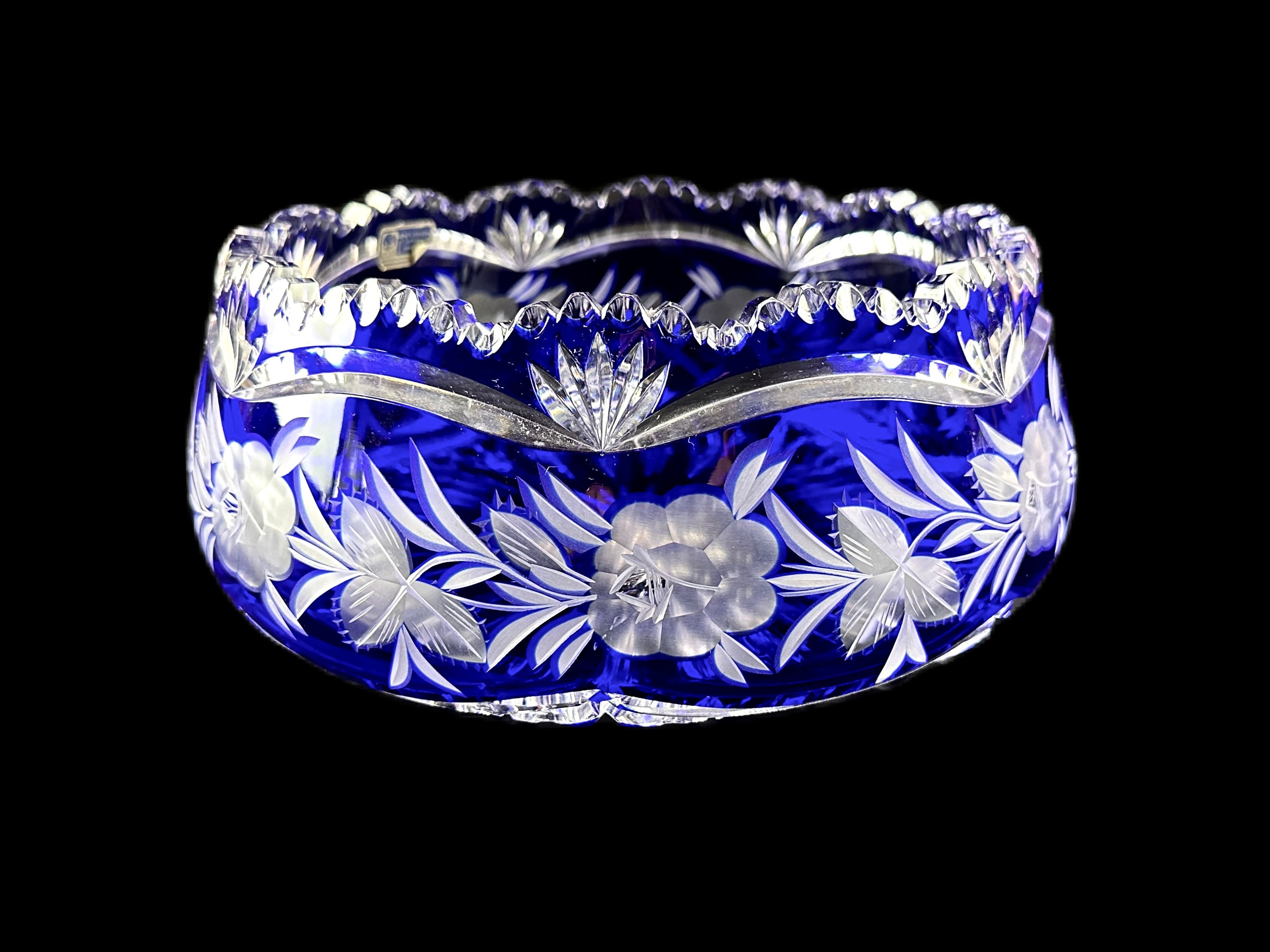 Lausitzer Cut Crystal Bowl - Etsy