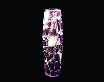 Caesar Crystal Bohemiae Violet to Clear Crystal Mars Bud Vase - Etsy