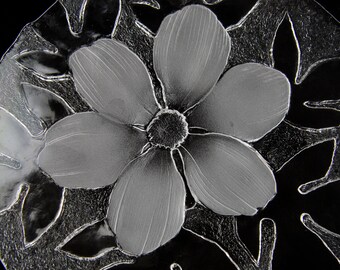 Mats Jonasson Signature Collection Crystal Floral Bowls - Etsy