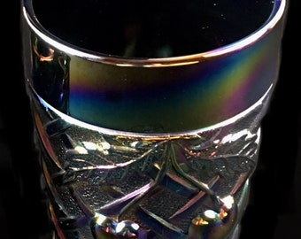 モッサーグラス チェリー　MOSSER GLASS Mosser Art Glass Cherry Thumbprint 52 oz Pitcher and 4 Flat