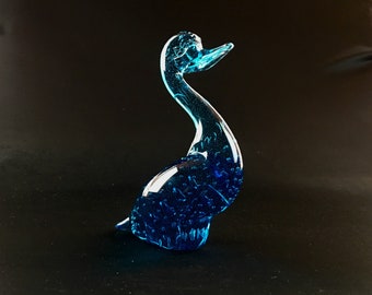 Murano AVeM Aqua Controlled Bubble Glass Duck