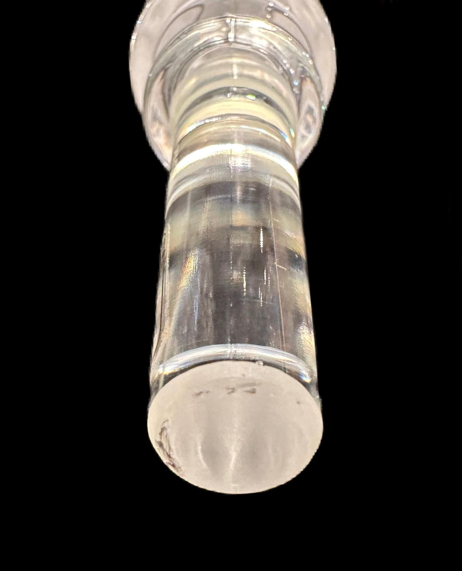 Versace by Rosenthal Clear and Frosted Medusa Lumiere Bottle