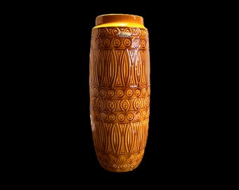 Scheurich Ochre 264 40 Hellas Vase With Original Sticker