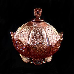 Fenton Daisy and Button Bowl - Etsy