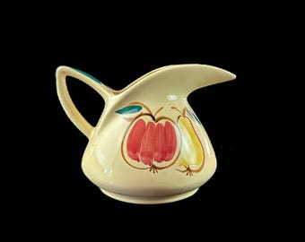 Purinton Pottery Hand Signed Fruits Dutch Jug Pitcher