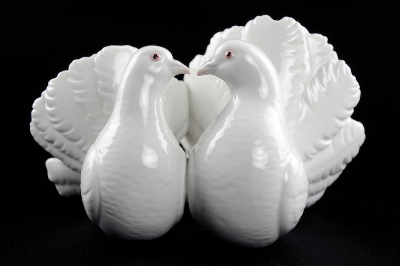 Lladro 1169 Couple of Doves Figurine Etsy