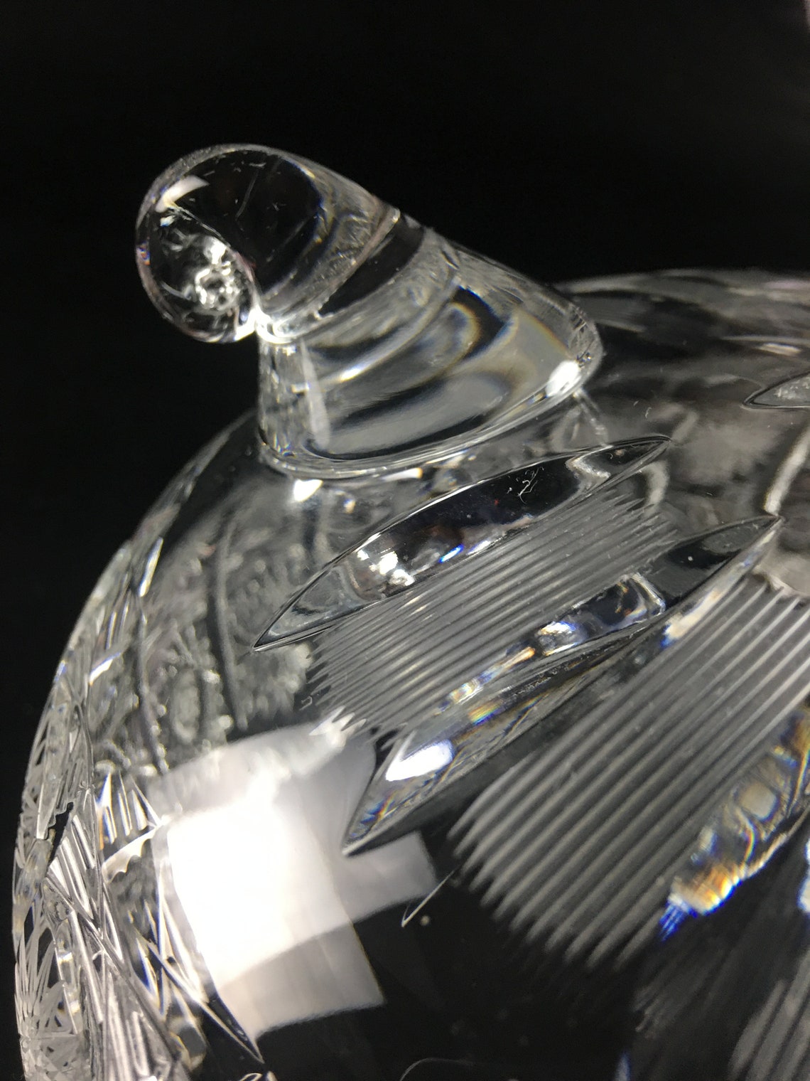 Bohemia Jihlava Queen Lace Crystal 3 Footed Bowl Etsy New Zealand