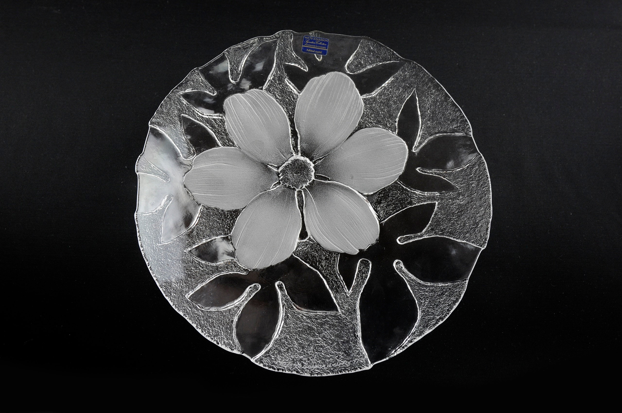 Mats Jonasson Signature Collection Crystal Floral Bowls - Etsy