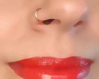 Fake Nose Ring, Fake Nose Piercing, Fake Nose Ring Gold, Faux Nose Piercing, Silver Fake Nose Ring, Faux Nose Ring, Fake Nose Ring Rose Gold