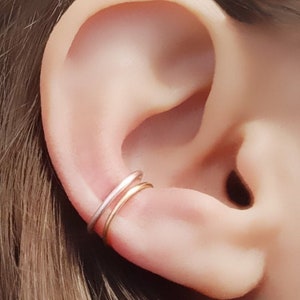 Ear Cuff, Ear Wrap, Ear Cuffs No Piercing, Fake Piercing, Conch Ear Cuff, Silver Ear Cuff, Gold Ear Cuff, Rose Gold Ear Cuff, Black Ear Cuff