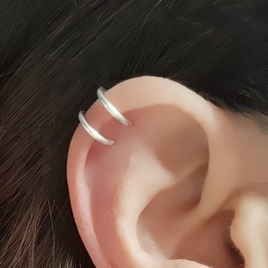 Ohrmanschetten, Ohrmanschette kein Piercing, Fake-Piercing, Ohr wickeln, Ohrmanschette, Fake-Helix-Piercing, Oberohr-Ohrring, Silber-Ohrmanschette, Gold-Ohrmanschette