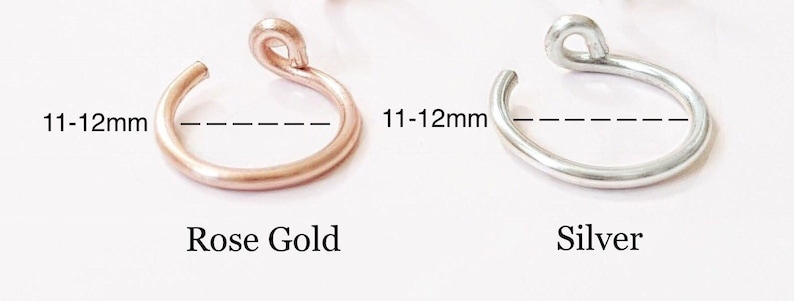 Ear Wrap, Ear Cuff No Piercing, Ear Cuff, Silver Ear Cuff, Rose Gold Ear Cuff, Single Hoop Ear Cuff, Fake Piercing, Conch Ear Cuff, Gift image 4