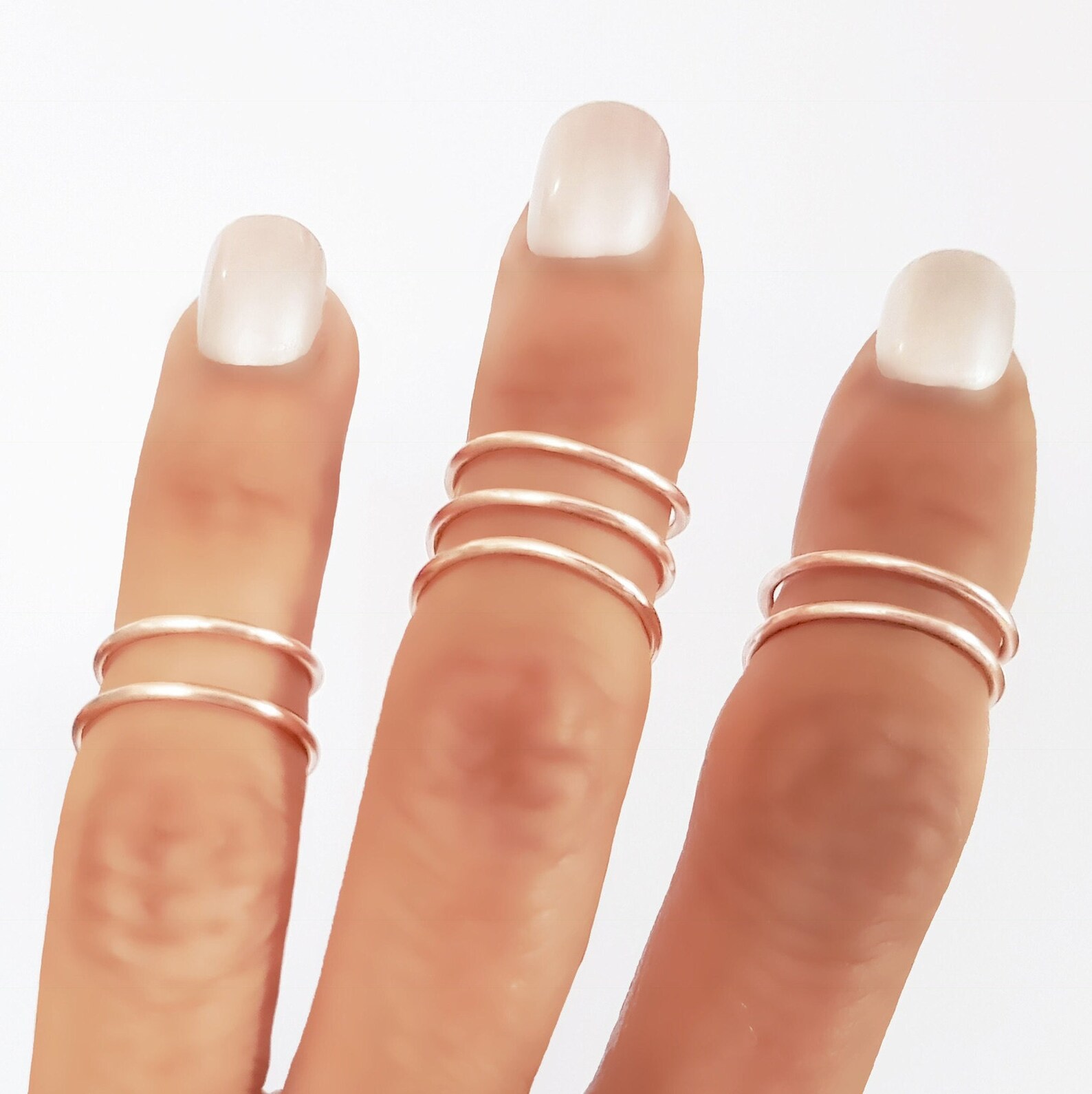 Knuckle Ring Midi Rings Silver Knuckle Ring Set Ring Set of Etsy UK