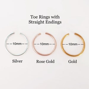 Toe ring, Silver Toe Ring, Rose Gold Toe Ring, Midi Toe Ring, Adjustable Toe ring, Toe Rings, Band Toe Ring, Dainty Toe Ring, Midi Ring 3 colors/toe rings