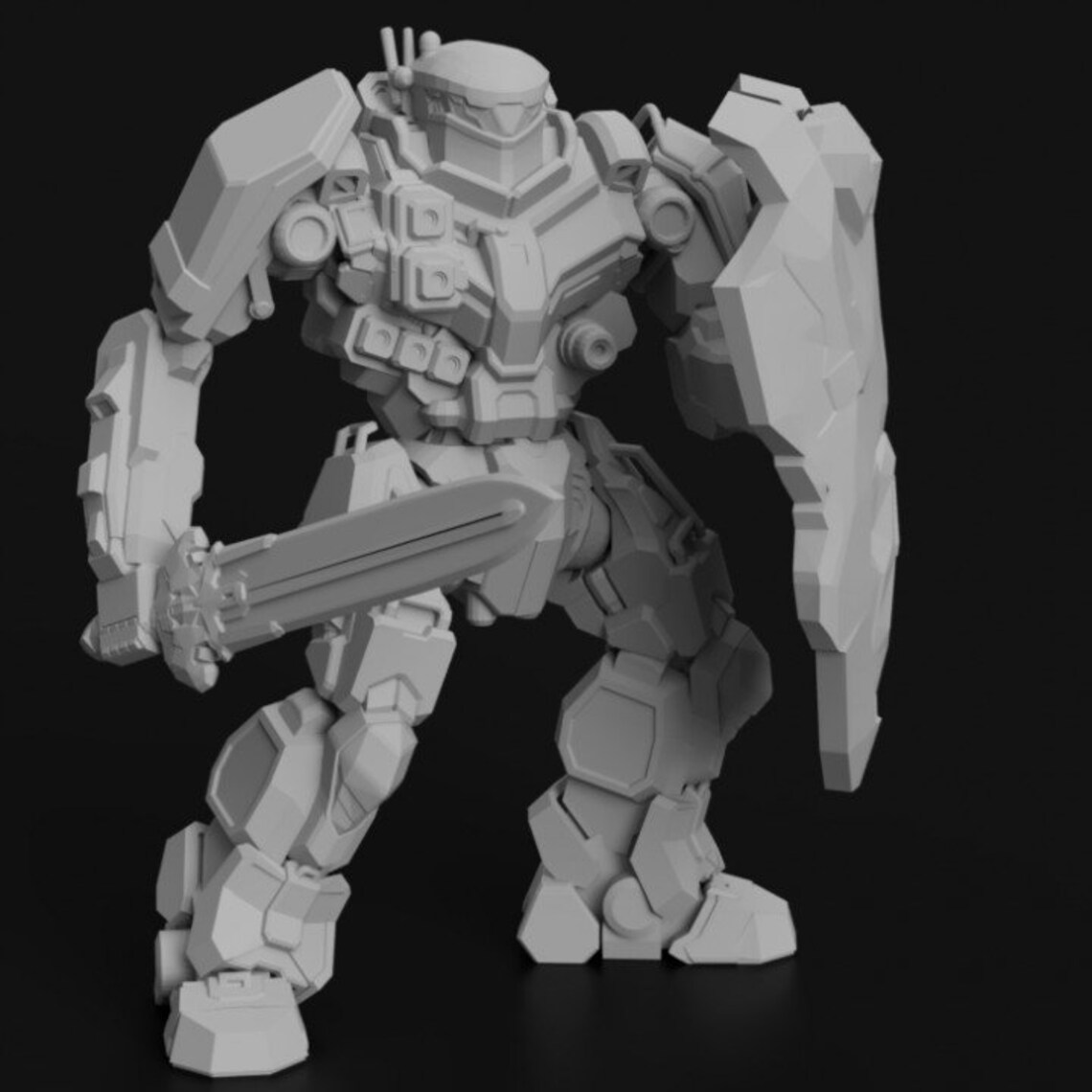 Black Knight Printed Battletech Miniature | Etsy