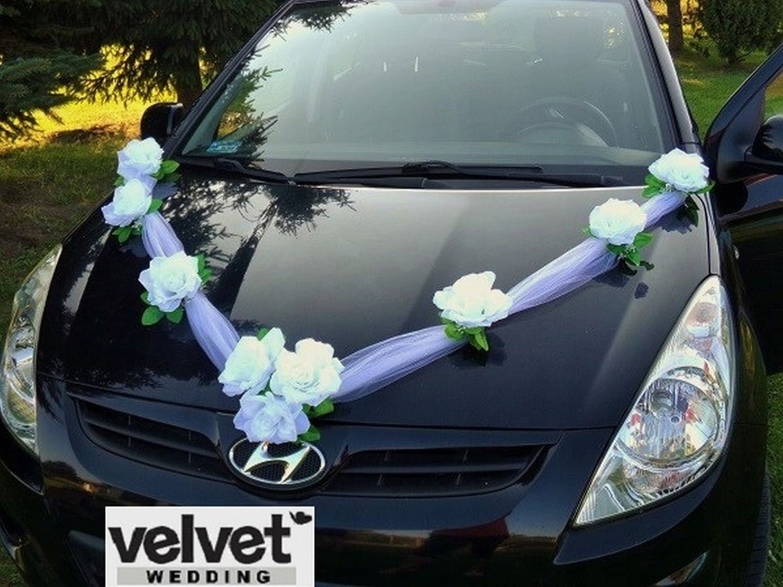 Colours Wedding Car Decoration Kit Organza Decorations Etsy
