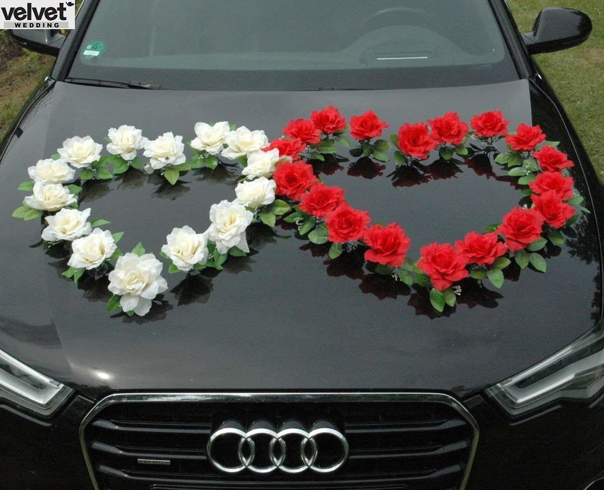 Hochzeit Auto Dekoration Kit Herzen Auto Hochzeit Messe Blume -  Schweiz