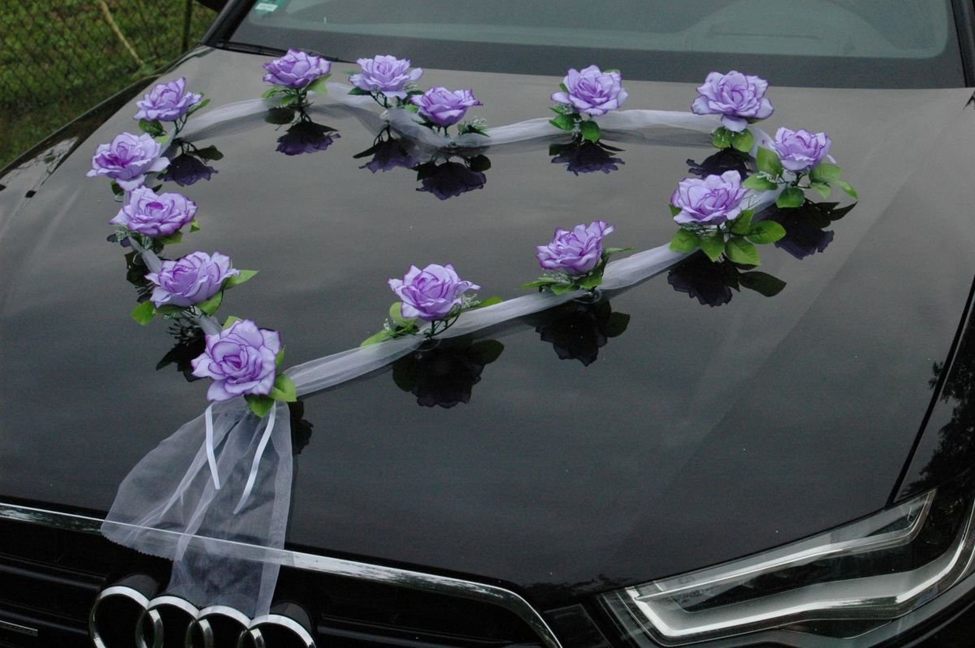 Crochet Violet Fleur Car Pendentif De Voiture, Belle Fleur Voiture