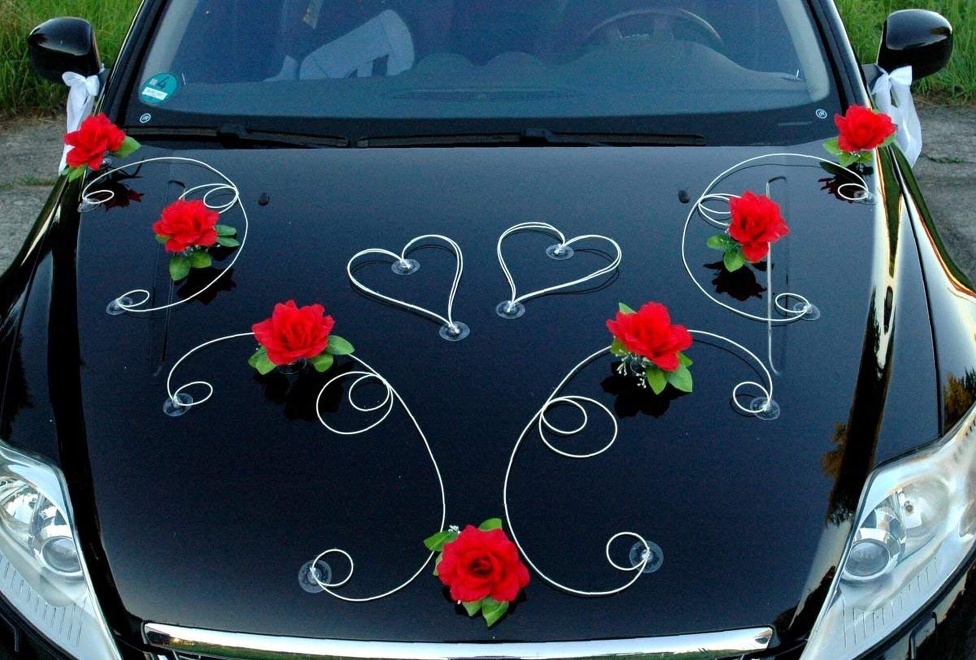 Wedding Car Decorations Wedding Car Kit Unique Flower Decor Wedding ...