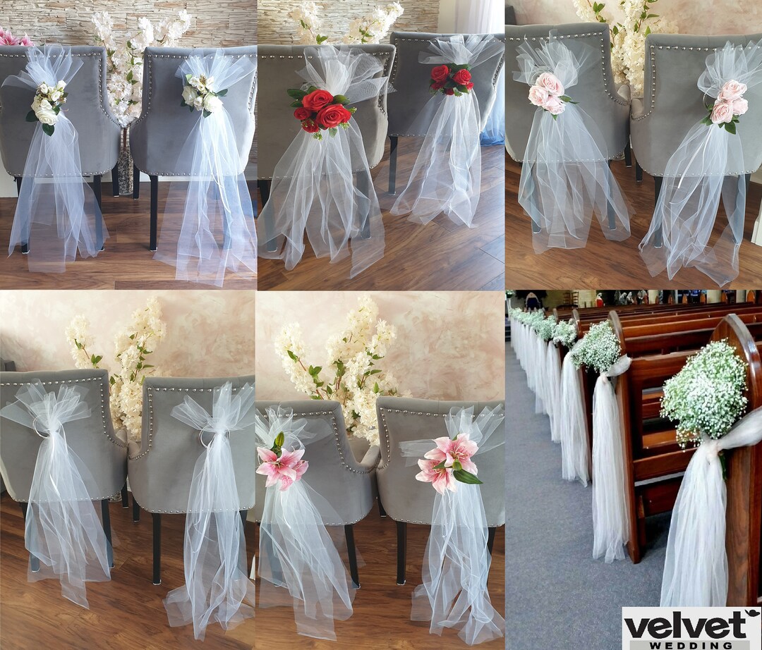 Wedding Pew Ends, Wedding Aisle Decorations, Venue Decorations