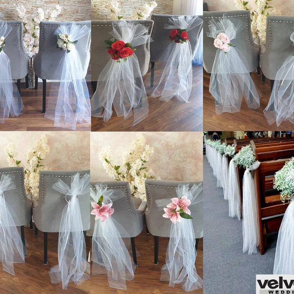 Wedding pew ends, Wedding Aisle Decorations, Venue Decorations, Handmade Wedding Flowers, Wedding Decor, Wedding Flowers, Event Decoration