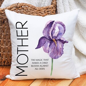 Mothers Day Pillow, Mothers Day Gift from Daughter, Mothers Day Gift for Wife, Accent Pillow for Bedroom, Throw Pillow Cover, Pillow for Mom image 1