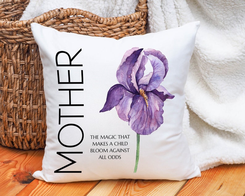 Mothers Day Pillow, Mothers Day Gift from Daughter, Mothers Day Gift for Wife, Accent Pillow for Bedroom, Throw Pillow Cover, Pillow for Mom image 1