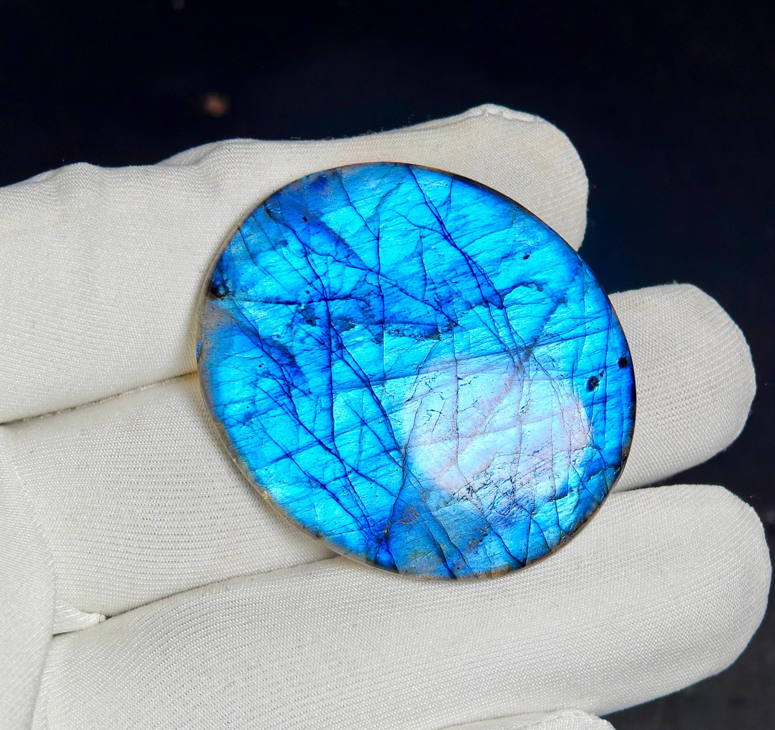 ブルーラブラドライトカボションストーンルースジェムストーン