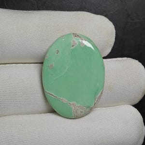 Dazzling Variscite Cabochon Gemstone Flat Back Loose Gemstone Variscite 26 Ct 32X24X4 MM