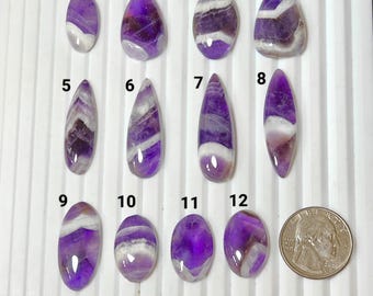 RARE Trapiche Amethyst Gemstone Amethyst Healing Crystal Pendant Jewelry Chevron Amethyst Freeform Flat Back Gemstone Amethyst Cabochon
