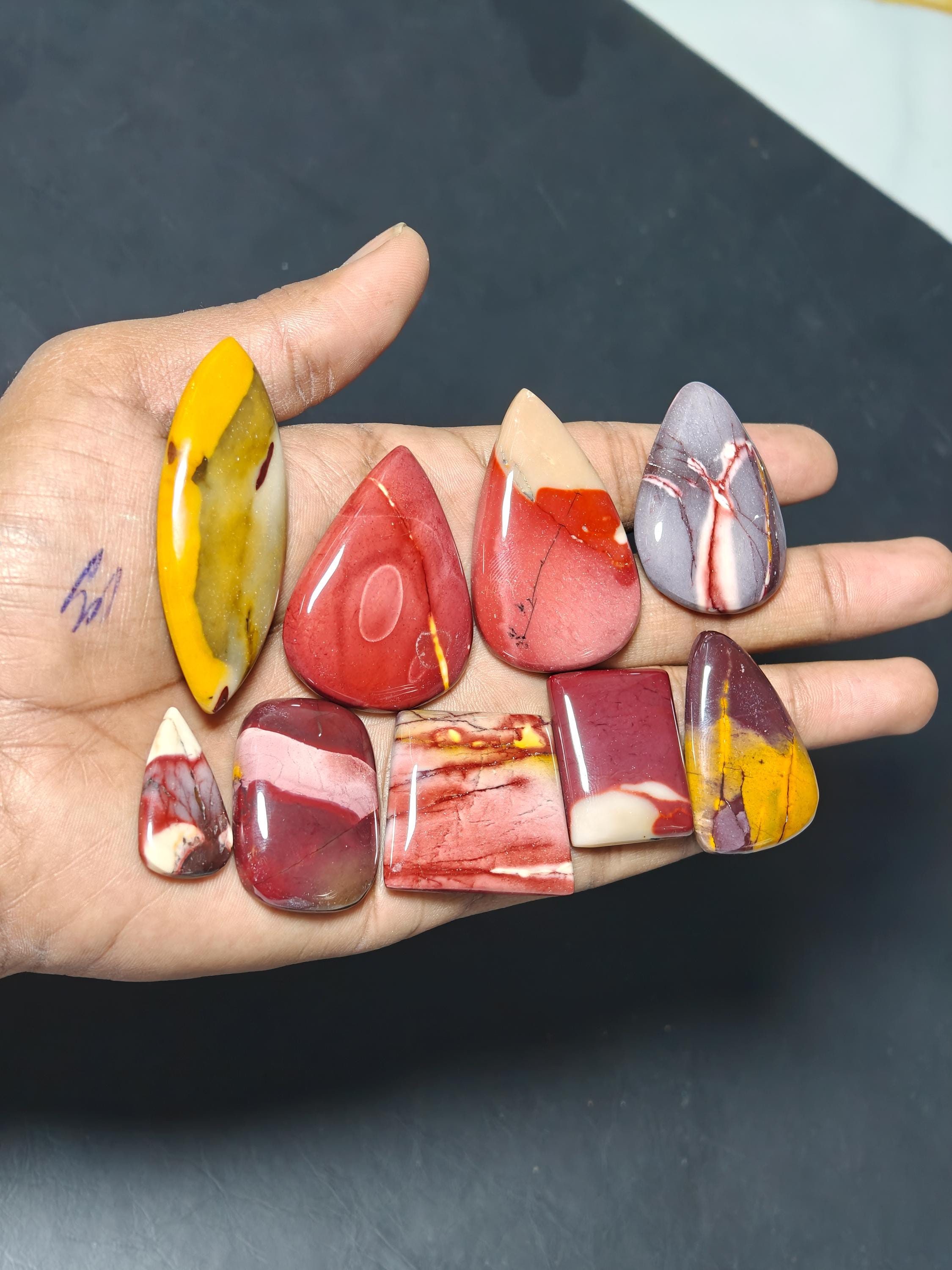 Natural Mookaite Jasper Loose Gemstone Cabochon Jewelry Making
