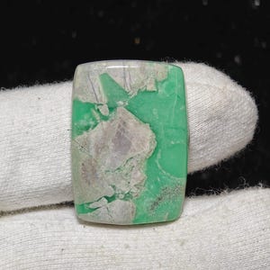 Natural Variscite Cabochon. Variscite Gemstone. Dazzling Variscite Cabochon Gemstone Flat Back Loose Gemstone Variscite 45 Ct 35X25X5 MM
