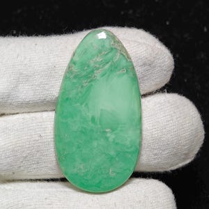 Natural Variscite Cabochon. Variscite Gemstone. Dazzling Variscite Cabochon Gemstone Flat Back Loose Gemstone Variscite 75 Ct 54X30X6 MM