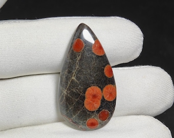 Natural Peanut Obsidian Cabochon Stone Loose Gemstone For Jewelry Making Obsidian 33 Ct. 39X22X6 MM
