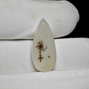 Natural Dendritic Agate Gemstones, Dendritic quartz Cabochon, dendritic agate loose stone cabochon 18 Ct 26X12X6 MM