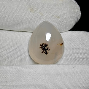Natural Dendritic Agate Gemstones, Dendritic quartz Cabochon, dendritic agate loose stone cabochon 18 Ct 20X16X6 MM